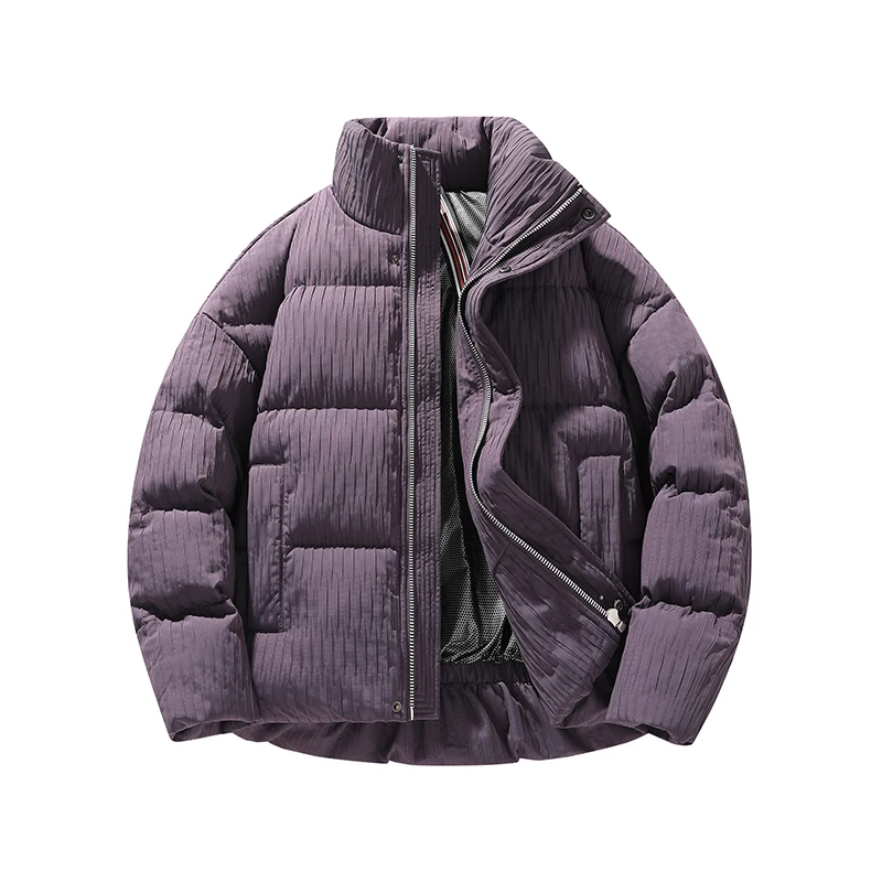 

Stand Collar Casual Men Parkas Jackets Windproof Thicken Warm Cotton Coats Comfortable All-match Male Clothing Winter Fashion