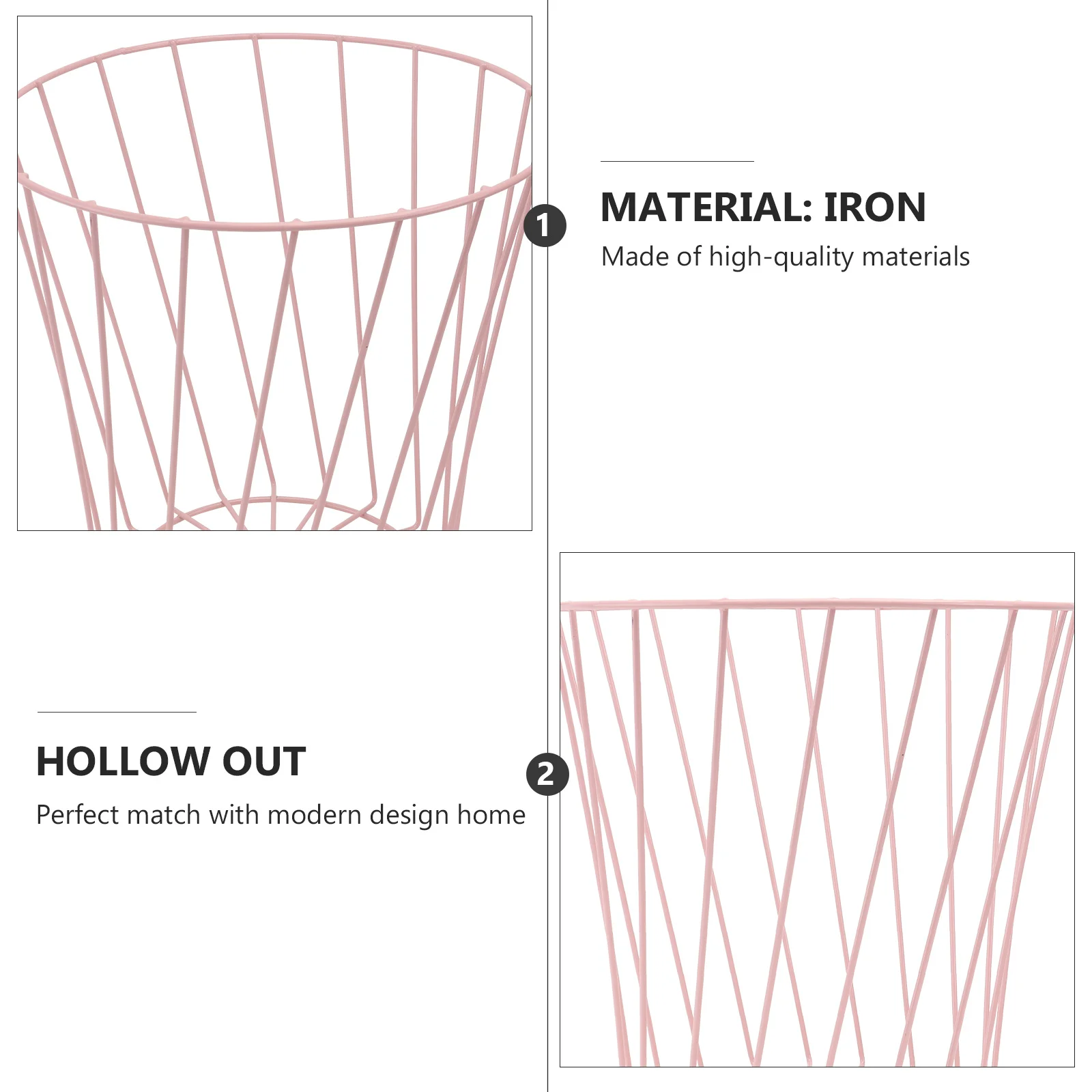 

Metal Umbrella Bucket Hollow Out Design Multifunctional Trash Can For Kitchen Living Room Office High Capacity Waste Bin Simple