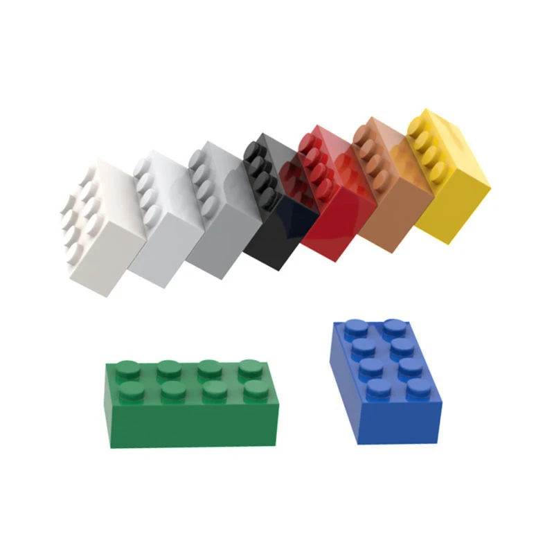 

10pcs 2x4 Bricks 3001 DIY Splicing Accessories Toy Classic Educational Building Blocks Compatible Assembles Particles