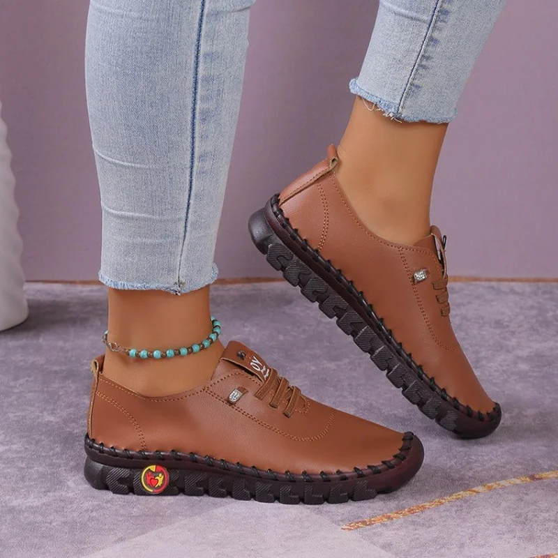 أحذية رياضية مريحة للنساء ، أحذية بدون كعب مسطحة ، أحذية منزلقة ، أحذية مسطحة ناعمة ، أحذية نسائية غير رسمية ، جديدة #3