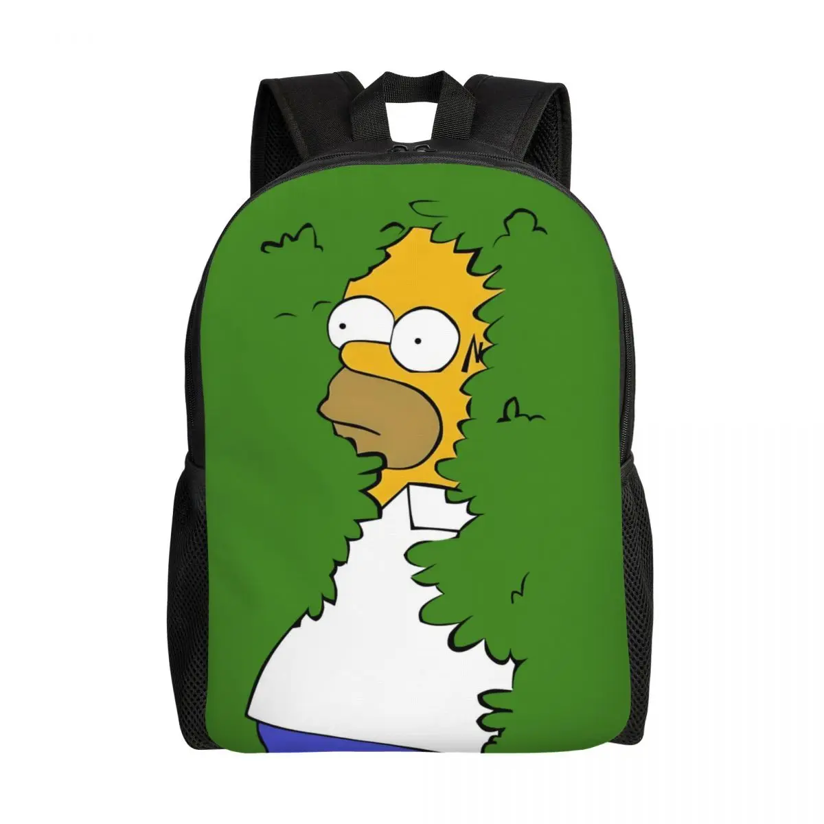 

Custom Simpsons Laptop Backpack Men Women Casual Bookbag for School College Students Animated Sitcom Bags