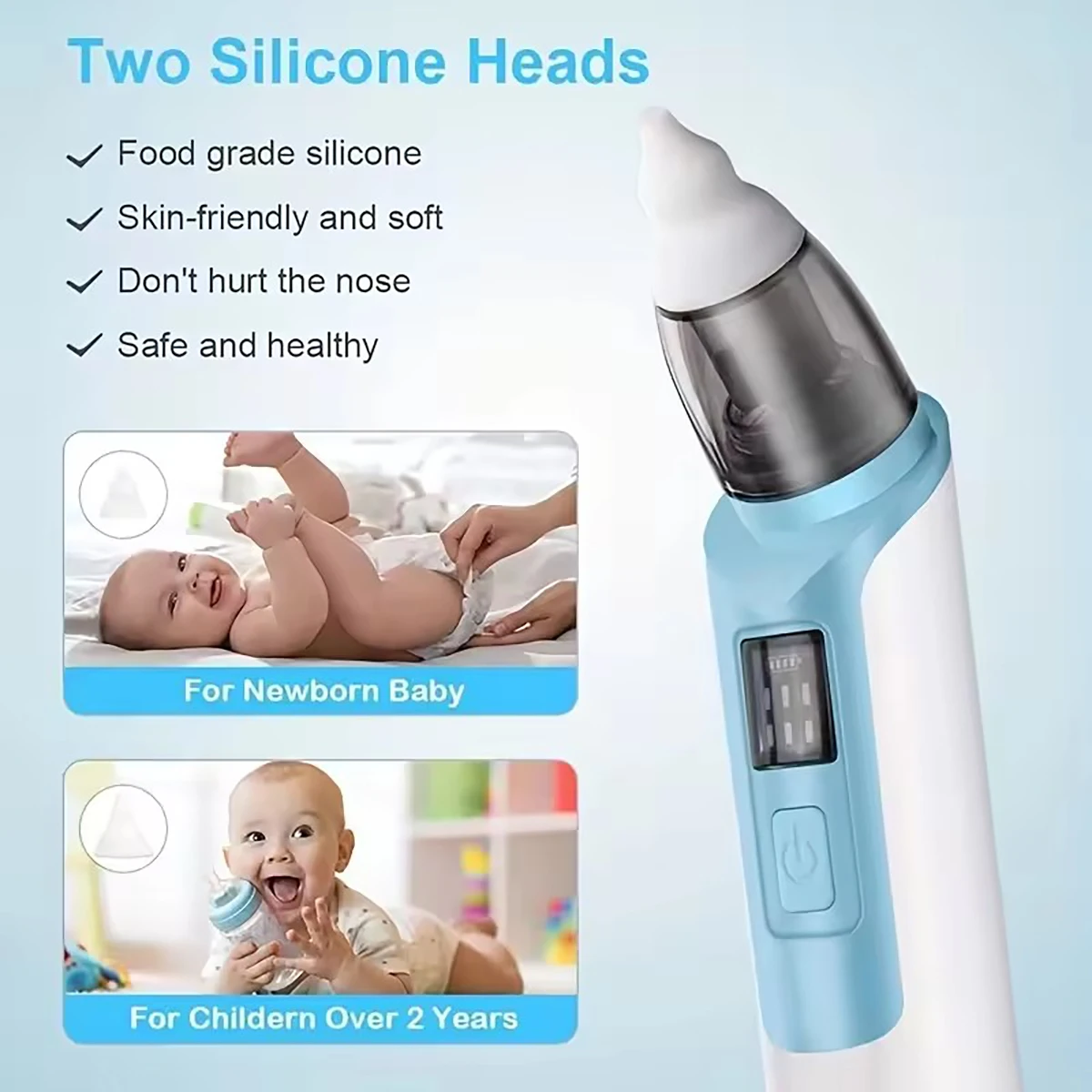 

1pc electric baby nasal aspirator-effectively relieve baby nasal congestion | Safe and gentle nasal aspirator