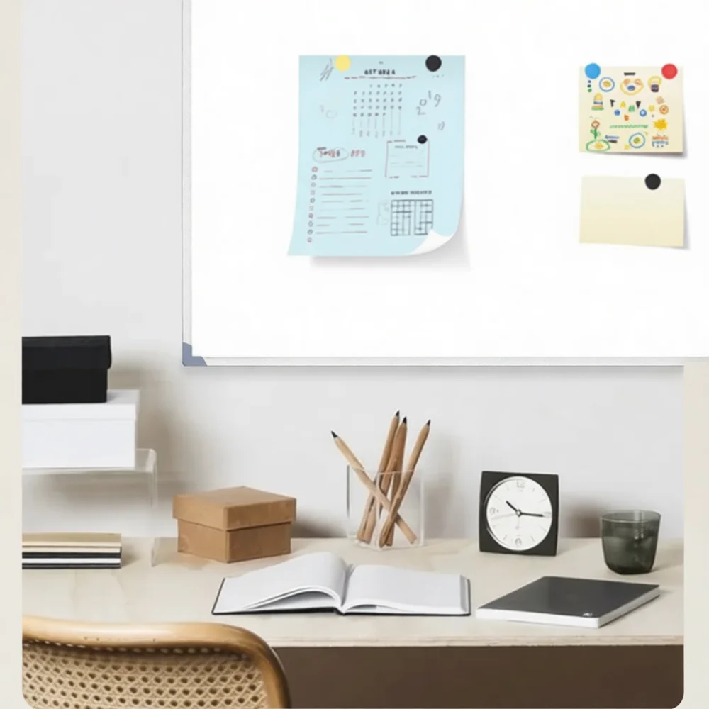Portable Magnetic Whiteboard Green Chalk Board Wall Hanging Study Drawing Notepad For Office Memo Home Decorative Message