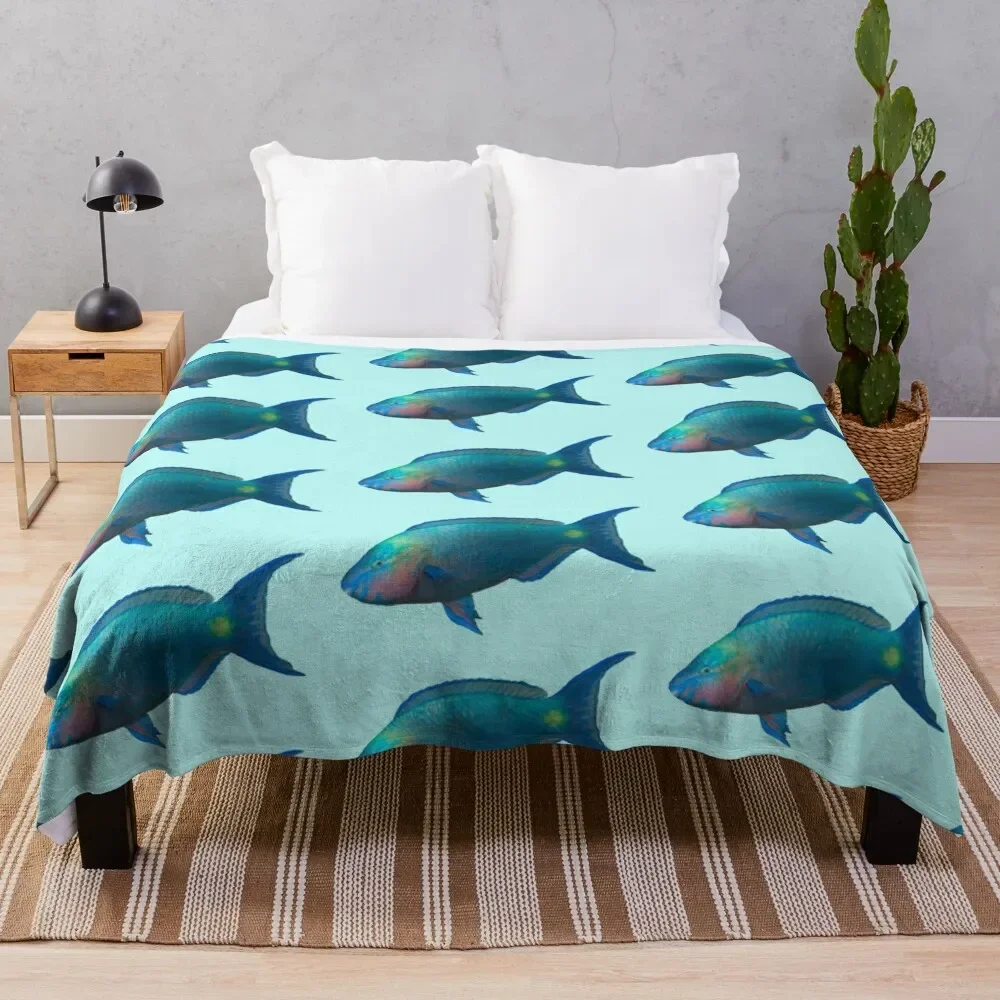 

Thrive - Palenose Parrotfish Throw Blanket Giant Sofa Heavy for winter Blankets