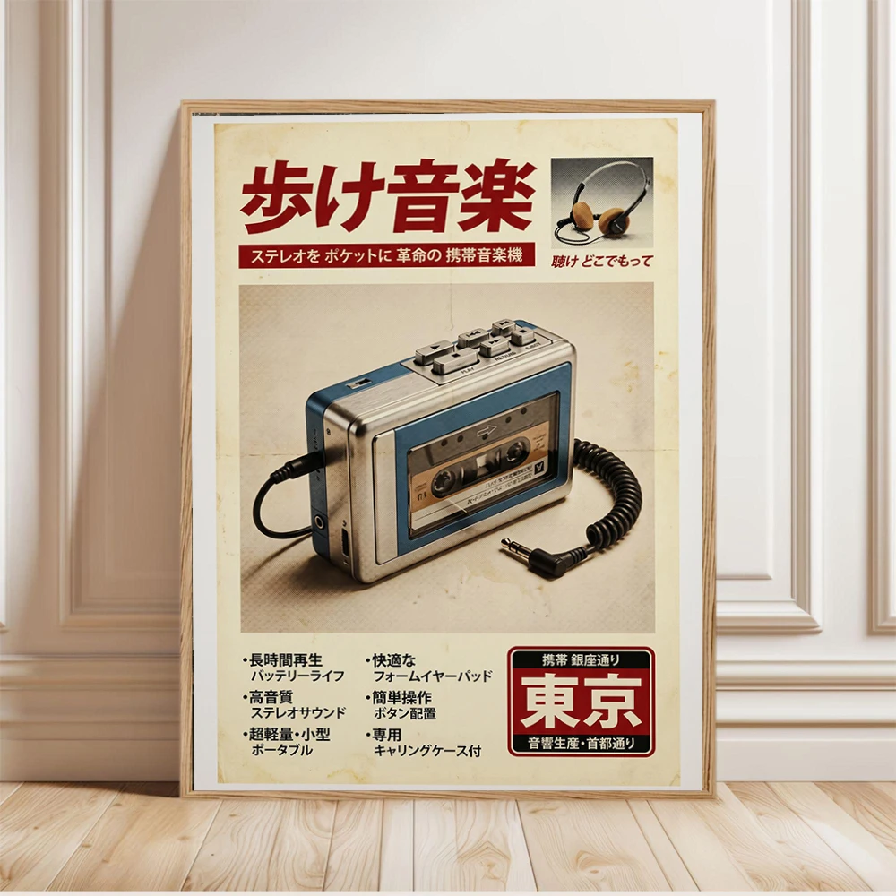 Pôster Vintage Japonês em Tons - Japanese Lifestyle Items avaliação e preço
