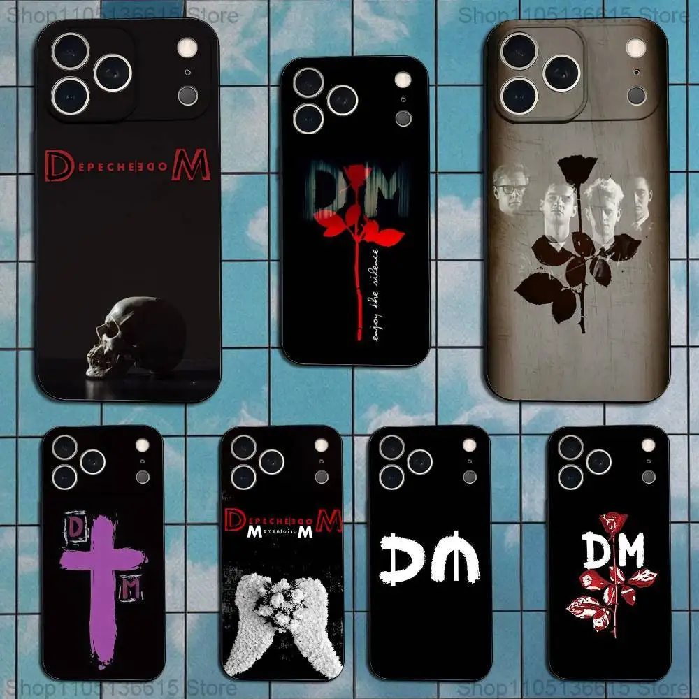 

Band D-Depeches M-Modes Phone Case For iPhone 17,16,15,14,13,12,11 Plus,Pro Max,XS,X,XR,SE,Mini,8,7,Soft Silicone Black Cover