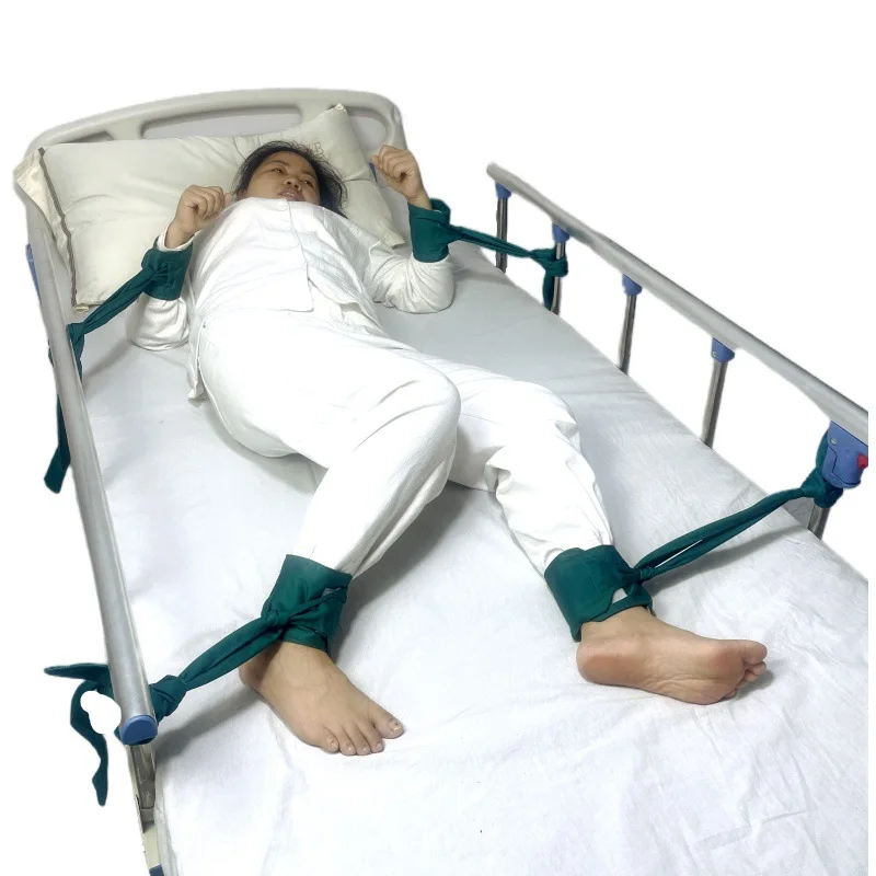 Soft Non-binding Limb Restraint Straps Anti-Scratch Hand Foot Fixation Belts For Bipolar Disorder Patients Nursing Safety Tool