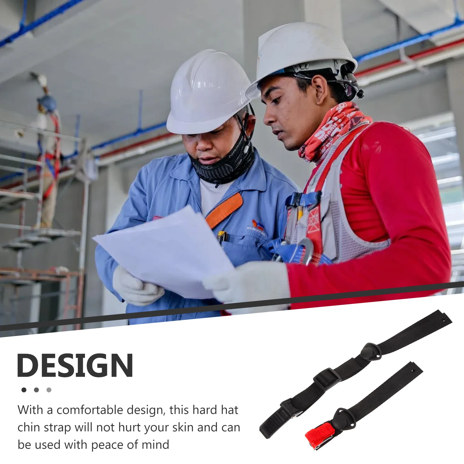 

Chin Strap Detachable Hard Hat Nylon Chin Belt Strap Replacement for Construction Protection Hard Hat Accessory