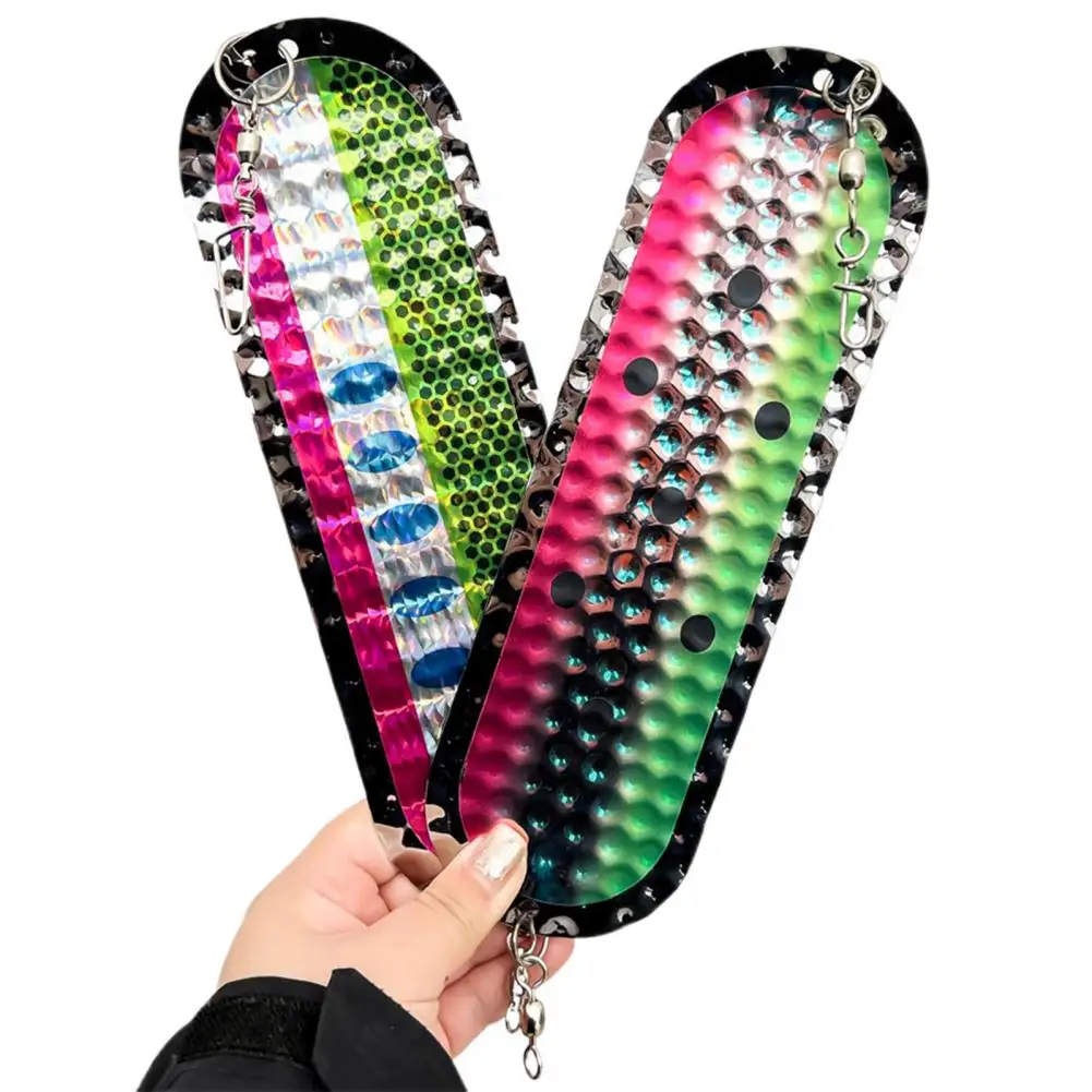 

33cm Stainless Steel Trolling Flasher Fishing Lure Metal Dodger Salmon Trout Fishing Lure Bait Attractor Outdoor Fishing Gear