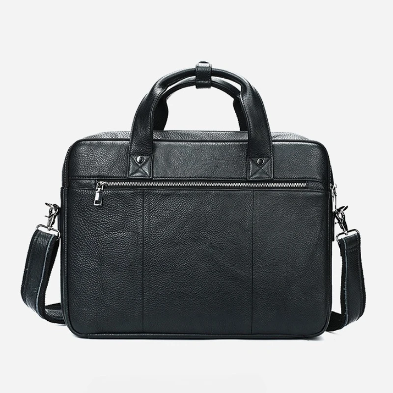 New Model Business Men's Single-shoulder Bag - Large Capacity Fashionable Briefcase - Multi-functional Horizontal Style Handbag
