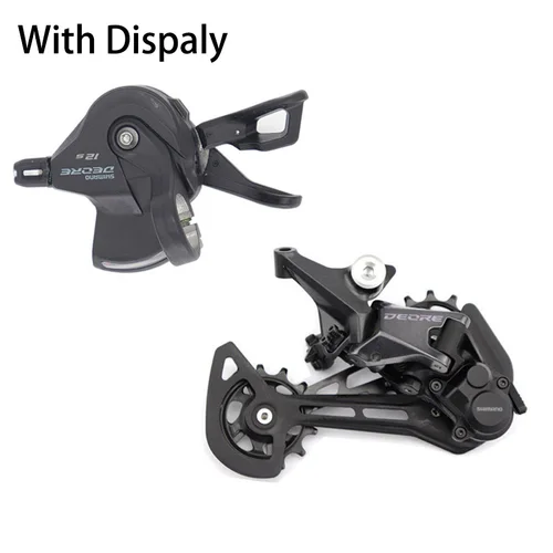 Imagen 2 del producto Grupo SHIMANO DEORE M6100 MTB 12s, grupo de bicicleta de montaña, palanca de cambios de 1x12 velocidades, desviador trasero, piezas de bicicleta