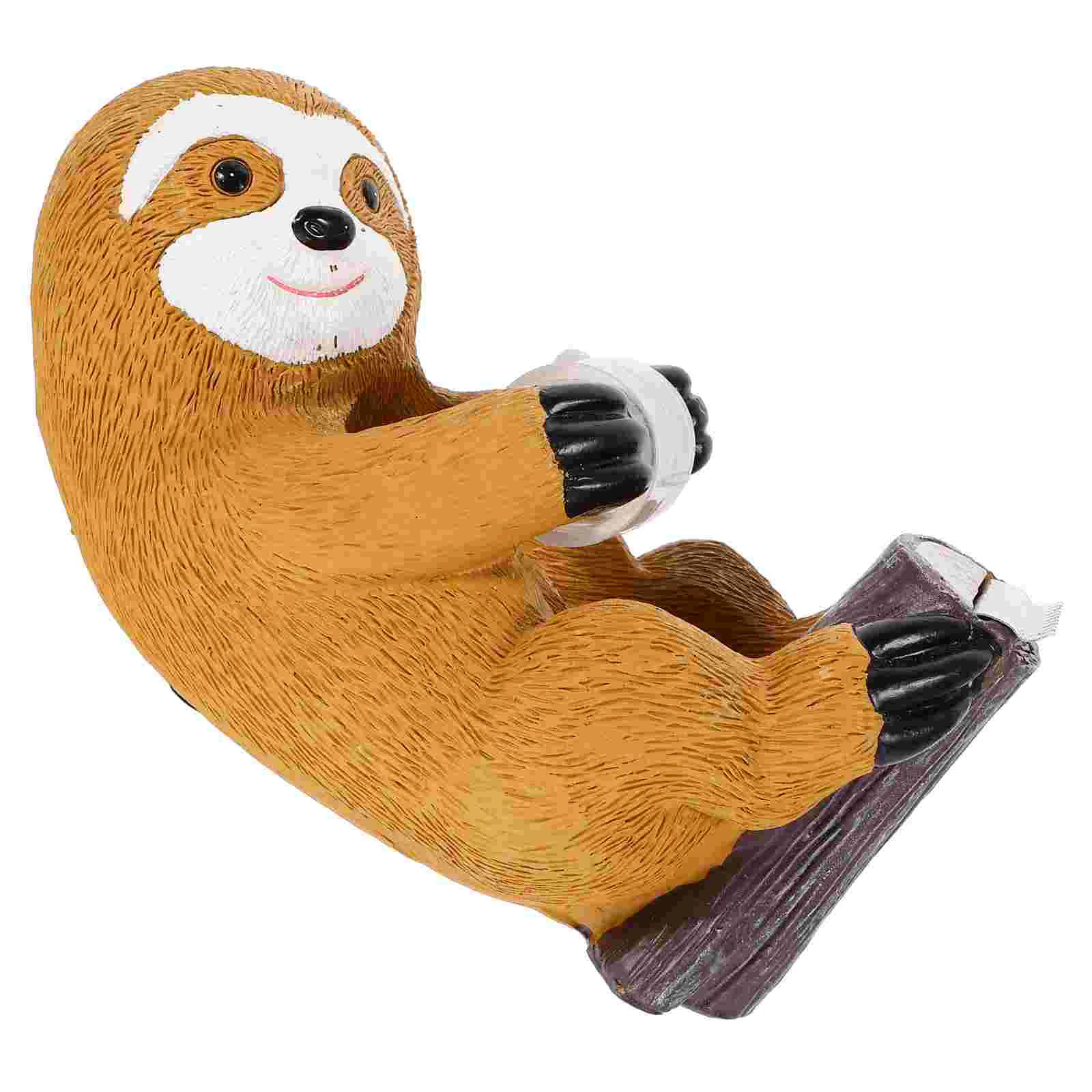 Desktop Tape Holder Washi Dispenser Sloth Tabletop Animal Heating Refillable Office