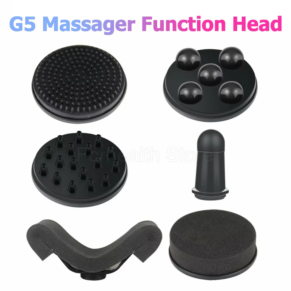 2026 New Vibration Massage Accessories Weight Loss Relaxing Muscle Accessories Head (6 Heads In Total) Fat Removal Massage Heads