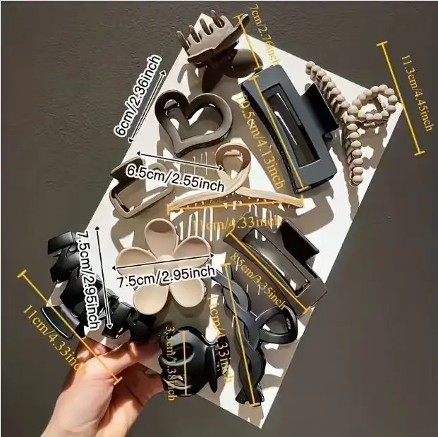 

Матовые заколки-крабы для волос с цветами для женщин – набор из 3 штук, большие матовые заколки с 3D-цветами, надежная фиксация для густых волос