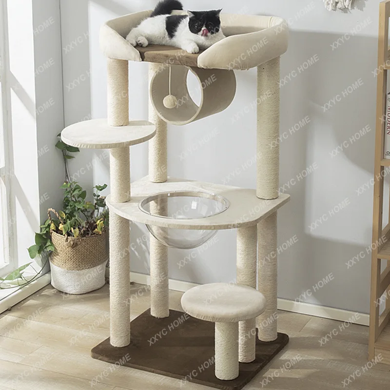 XX Big bed cat climbing frame handmade cat nest sisal column integrated climbing strong and durable casette grandi per gatti