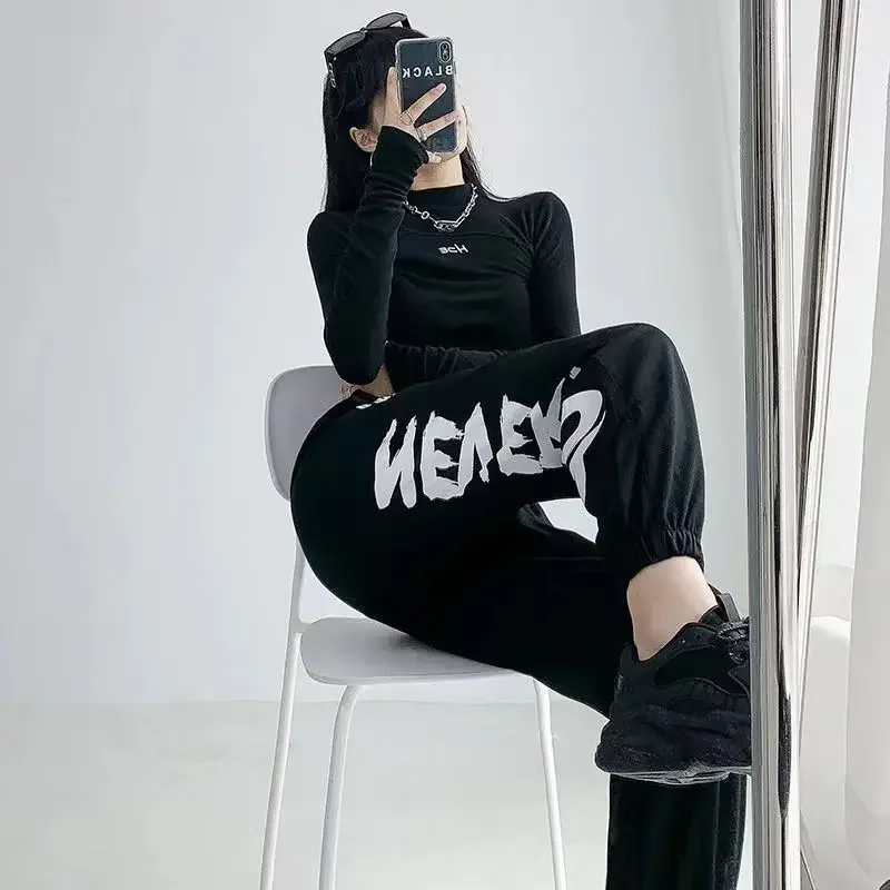 Korean Fashion Hip Hop High Street Jazz Pants Retro Harajuku Women Baggy Trousers Y2k Streetwear Joggers Women Sweatpants