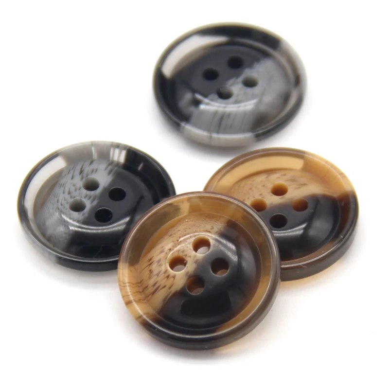 HENGC 30mm Resin Imitation Horn Coat Buttons For Clothing Windbreaker Sweaters Handmade DIY Crafts Sewing Accessories Wholesale