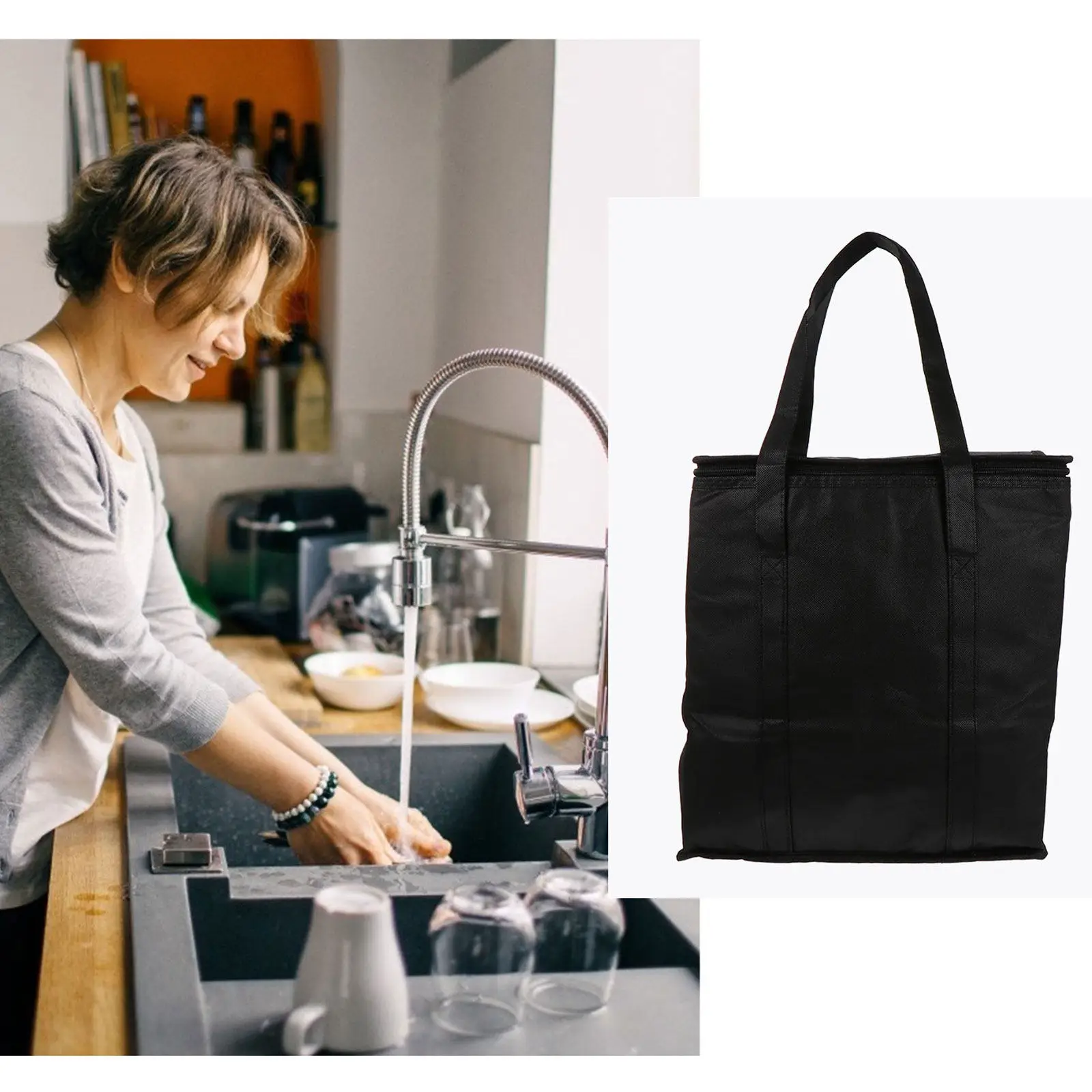 1-peca-bolsa-termica-multiuso-preta-lancheira-isolada-leve-e-compacta-bolsa-cooler-portatil-resistente-para-lanches-e-sanduiches