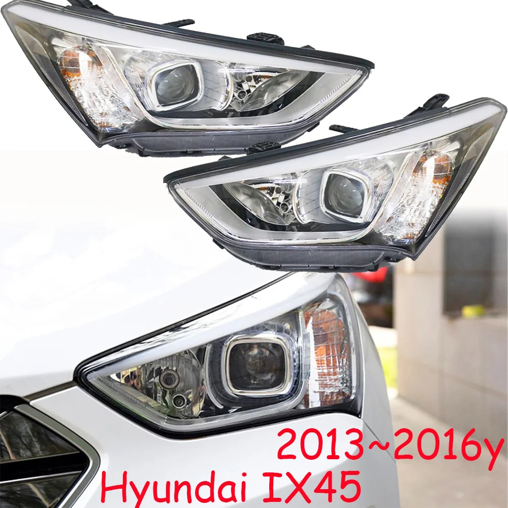 1pcs car bumper santa fe headlamp For Hyundai IX45 headlight 2013~2016y head lamp for Hyundai ix45 fog lamp