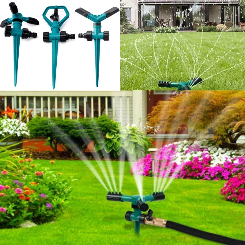 360° Rotating Lawn Ground Insert Automatic Sprink Water Watering Sprinkler Sprayer Lawn Garden Sprinkling Irrigation Gardening