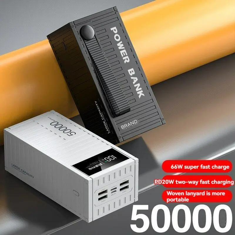 Nuovo Power Bank Mobile ricarica rapida 120W mAh 50000mAh Outdoor Portable Live Streaming Mobile Power Bank