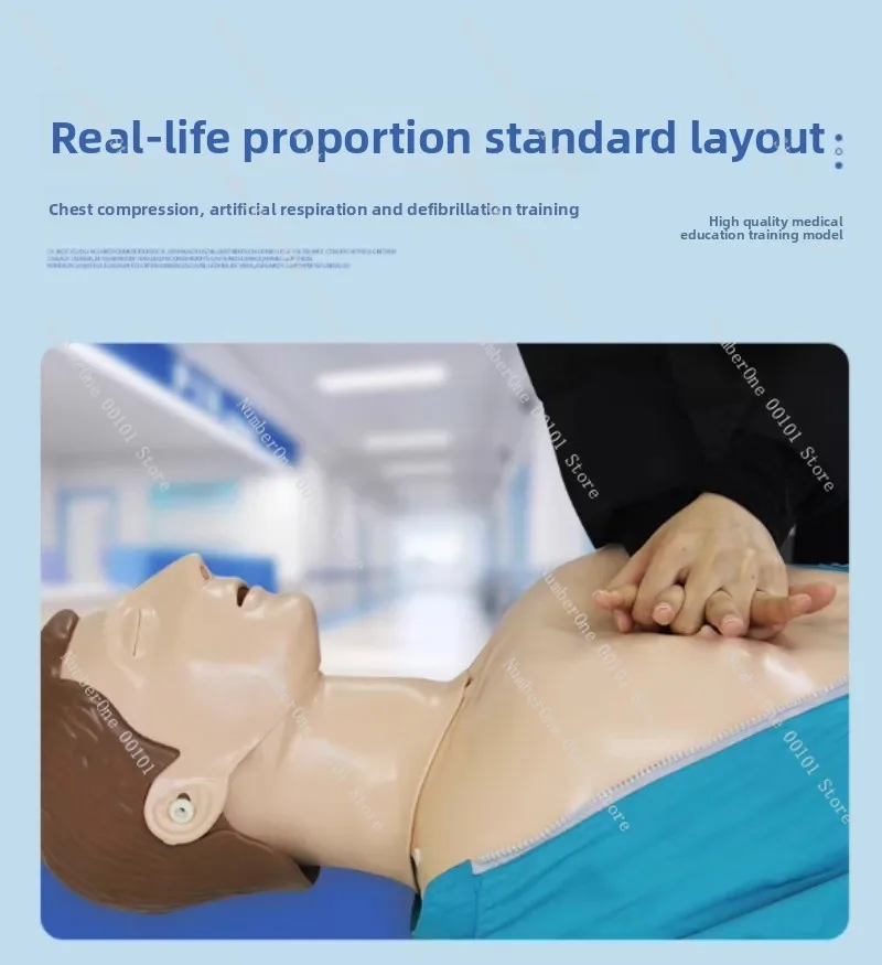 Simulated CPR and defibrillation training teaching model to train wholesale cardiopulmonary resuscitation simulators