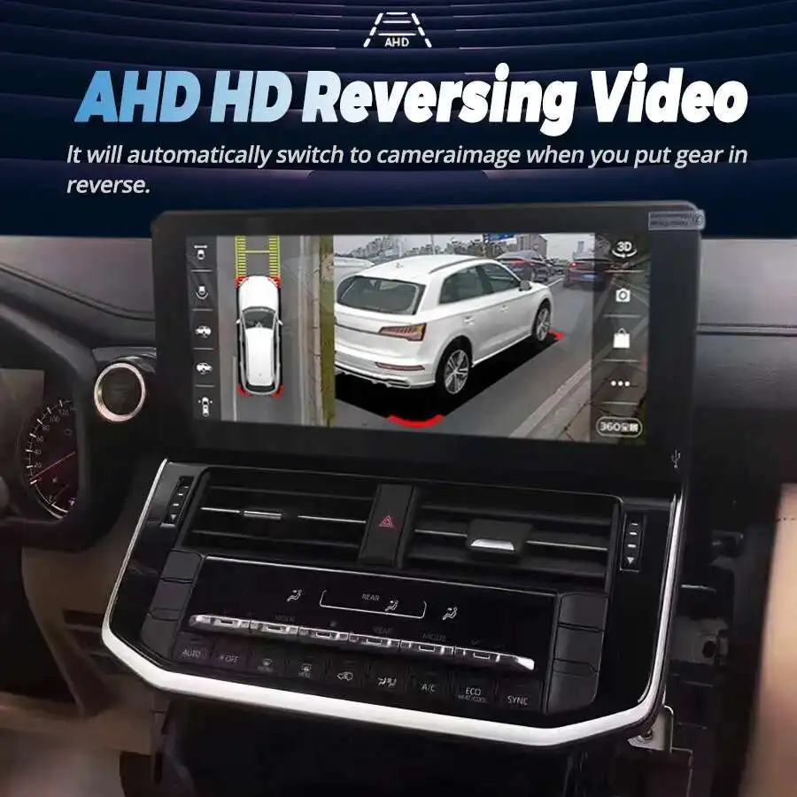 256GB Carplay شاشة سيارة الوسائط المتعددة مشغل فيديو لنظام أندرويد السيارات تويوتا Lc300 2022 لاند كروزر 300 راديو ستيريو نظام تحديد المواقع رئيس وحدة