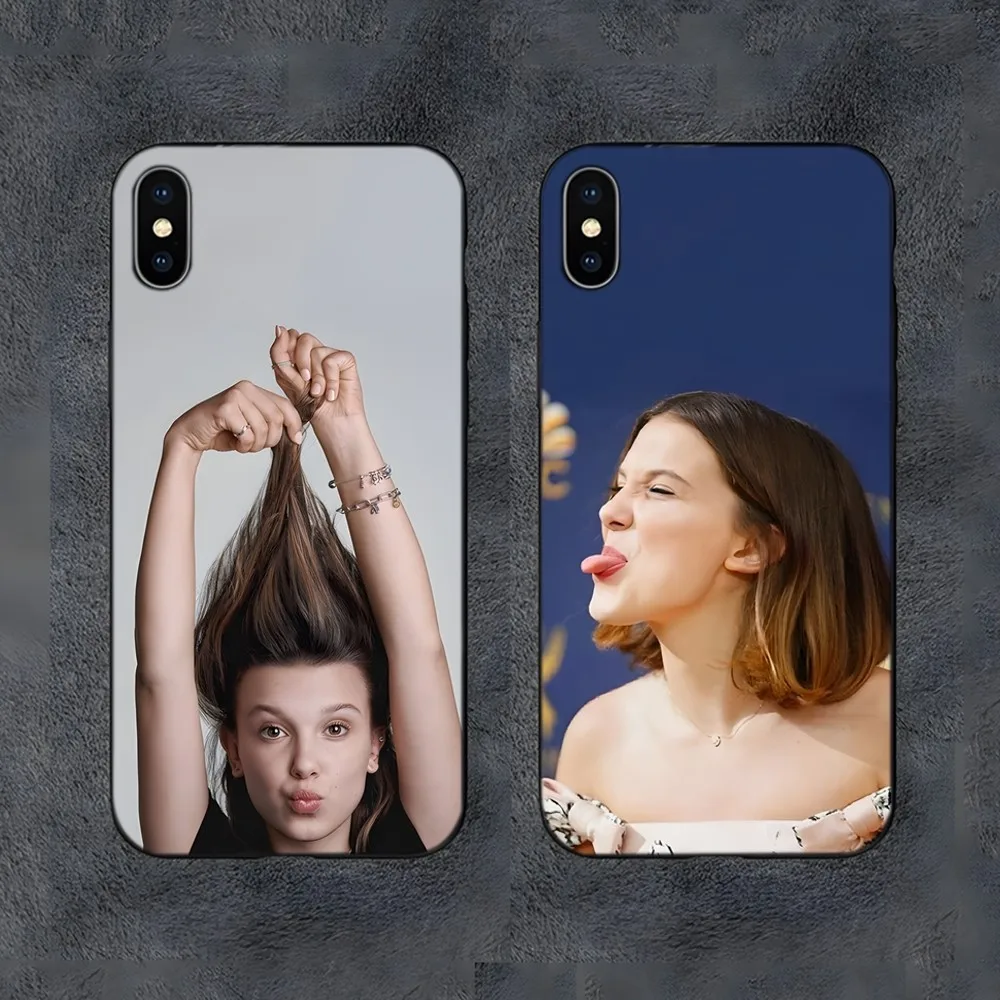 M-Millie Bobby Brown Phone Case For Samsung S21,S22,S23,S30,Ultra,S20,S30,Plus,S21 Fe,10,9,5G Silicone Cover