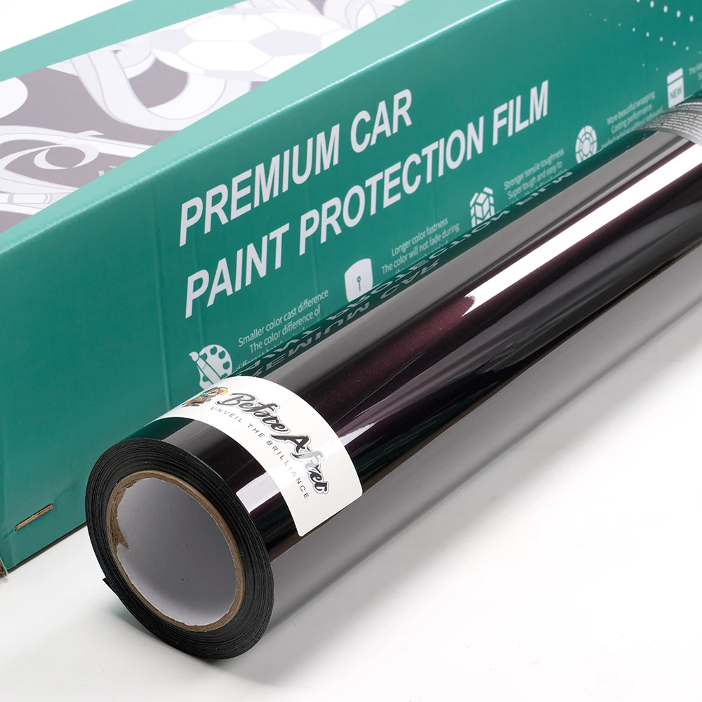 Metaalverf Rose Paars Glanzend Metallic Paars Vinyl Wrap Film Autobescherming Body Wrapping Vinyl Film met luchtbelvrij