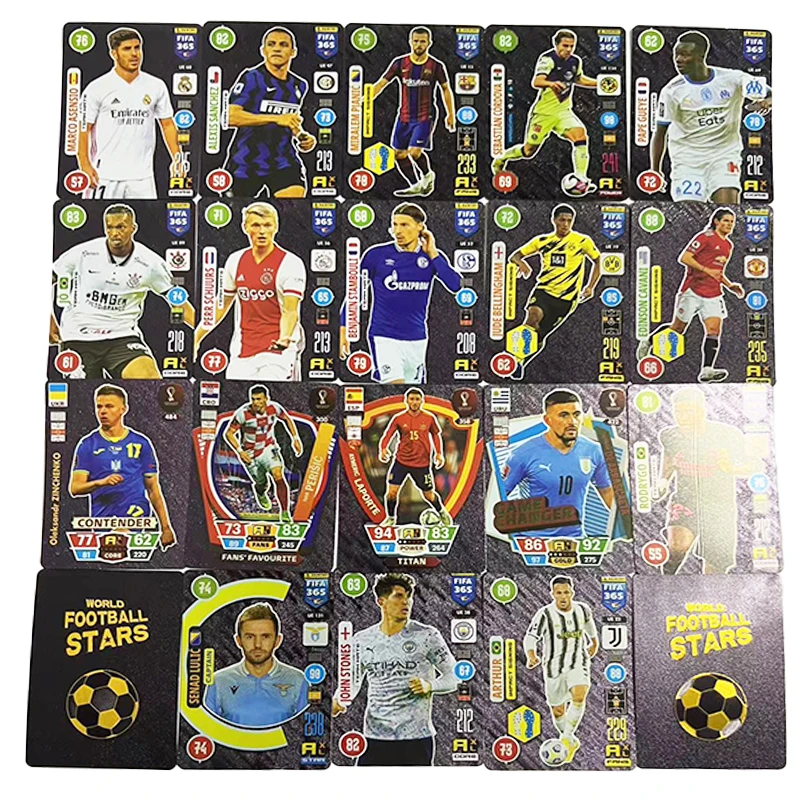 Football Cards Silvery Ballsuperstar Card Limited Signature World Ball Star Collection Drop Shipping Wholesale Football Card