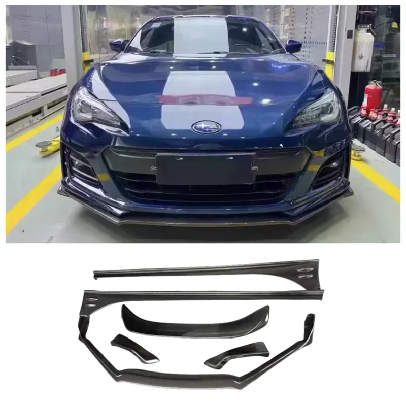 

For Subaru BRZ 2017-2020 High Quality Carbon Fiber STI Style Bumper Front Lip Rear Diffuser Spoiler Side Skirt Body Kit