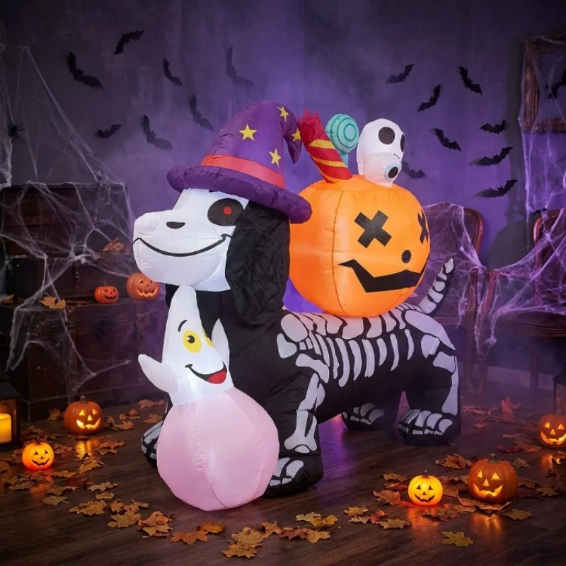 halloween-12m-inflatable-skull-dog-pumpkin-decoration-outdoor-yard-ornament-blow-up-skeleton-ghost-halloween-party-decoration