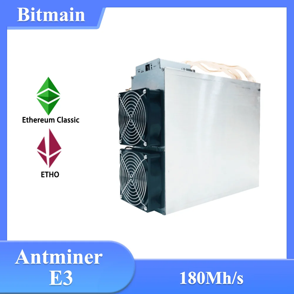 

Used Antminer E3 180 Mh/s 760W Mining machine Hashing algorithm Ethash E3 Miner Bitmain Profitability and Payback