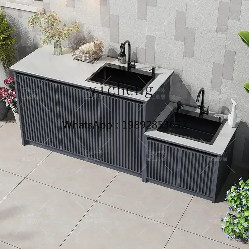 H3-20   outdoor wash basin mop pool integrated cabinet courtyard wash basin outdoor household vegetable sink