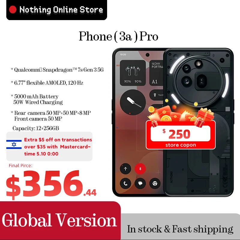 �y�Z�[�����z�V�^�X�}�z (3a) Pro 6.77�C���` AMOLED Bluetooth 5.4 Snapdragon 7s Gen 3 5G ���C���J���� 50MP 12GB 256GB