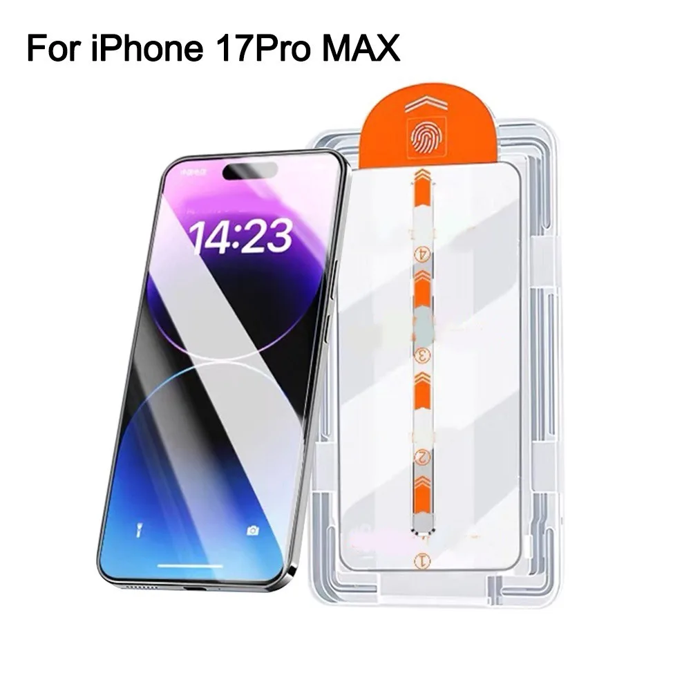 9H Hardness Tempered Film High Definition Dust-free Glass Films Scratch Resistant Phone Protector for iPhone 17/Air/Pro/Pro MAX
