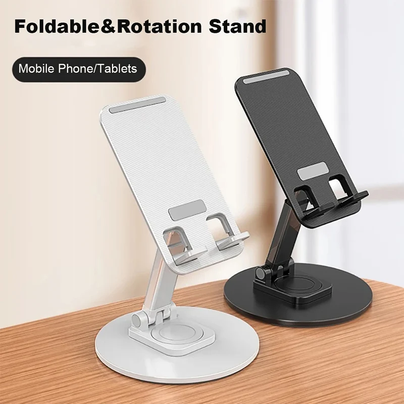 360 Degrees Rotatable Desk Mobile Phone Holder Stand for iPhone Cellphone Smartphone Mobile Phones iPad Tablet Telephone Reader