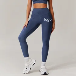 Leggings Exercise Yoga Pants Women Fitness Hip Lifting High Waist Elasticity Naked Outside Sports Wholesale Custom Logo