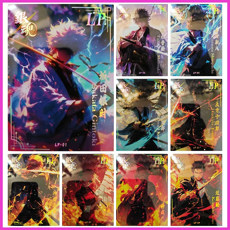 Anime GINTAMA Rare LP Game Collectible Cards Sakata Gintoki Takasugi Shinsuke Katsura Kotarou Kagura Toys for boys Birthday Gift