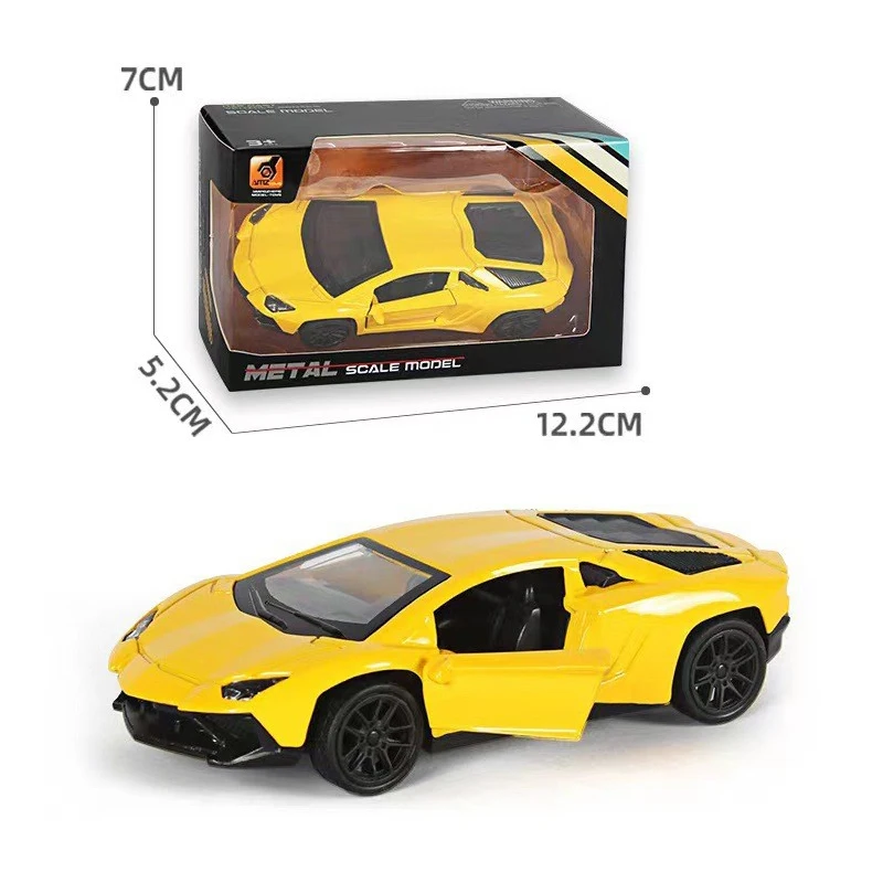 1:43 Hot Wheels Diecast Metal Alloy Car Model Toys Simulation Pull Back Racing Vehicle Sports Hobbies Collection Carschildr Toy