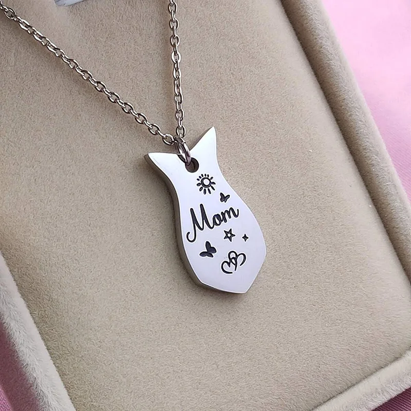 3 PCS Mom Big Sister Littler Sister Heart Matching Necklace Set Stainless Steel Mother Daughter Necklaces Jewelry Gifts