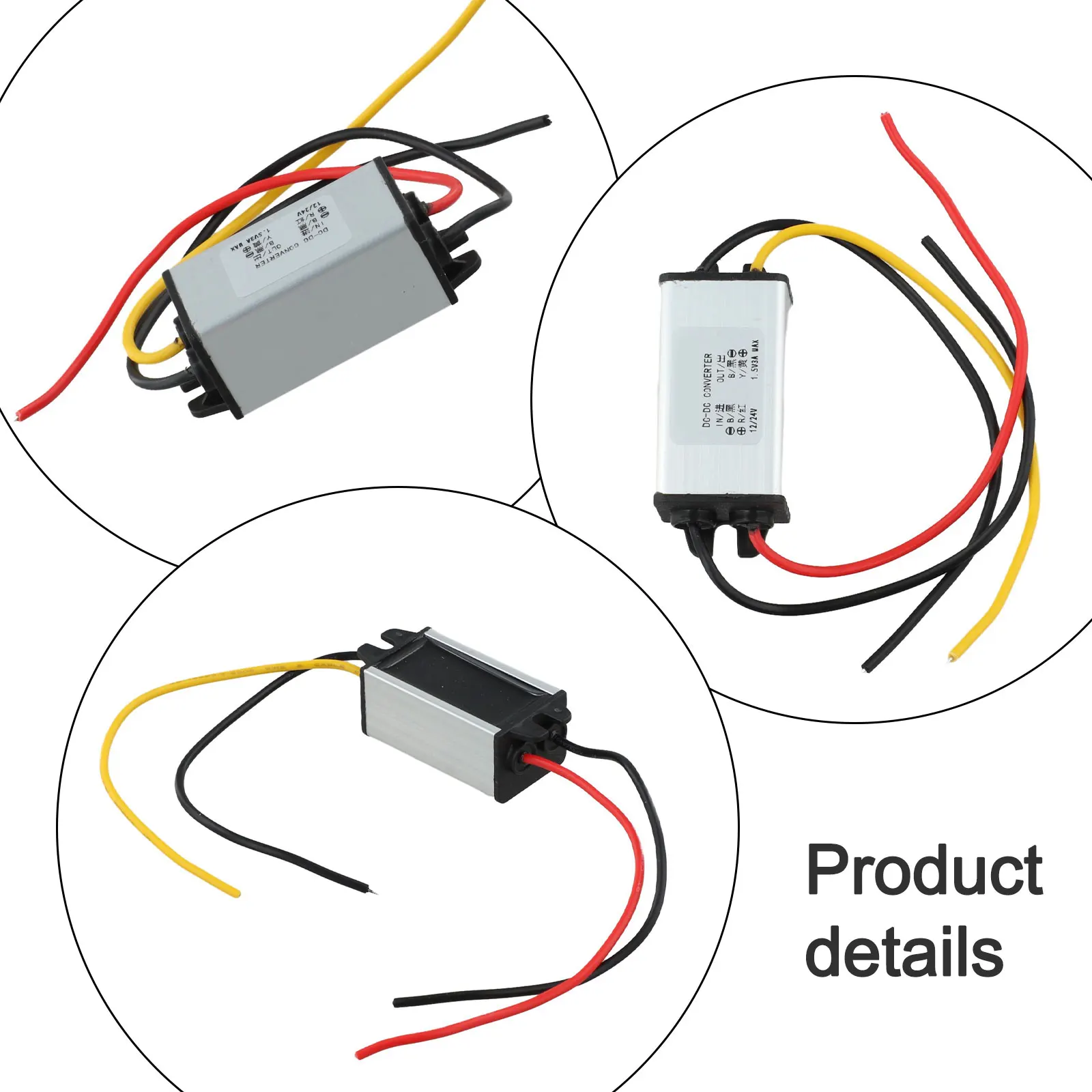 Electricity Generation Cable Length 13cm DC To DC Converter 90 Conversion Efficiency Aluminum Shell Compact Design