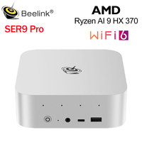 Beelink SER9 Pro AMD Ryzen AI9 HX370 Powerful AI PC 32G DDR5 1T NVME Mini Gaming PC PCIe4.0 SSD Desktop Computer VS SER8 8845HS