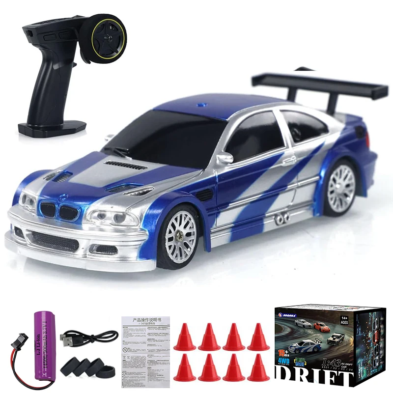 

2.4G RC Drift Car 1/43 4WD Remote Control Car High Speed Four Wheel Drive Radio Controlled Mini Racing Car Model Boy Toy Gift
