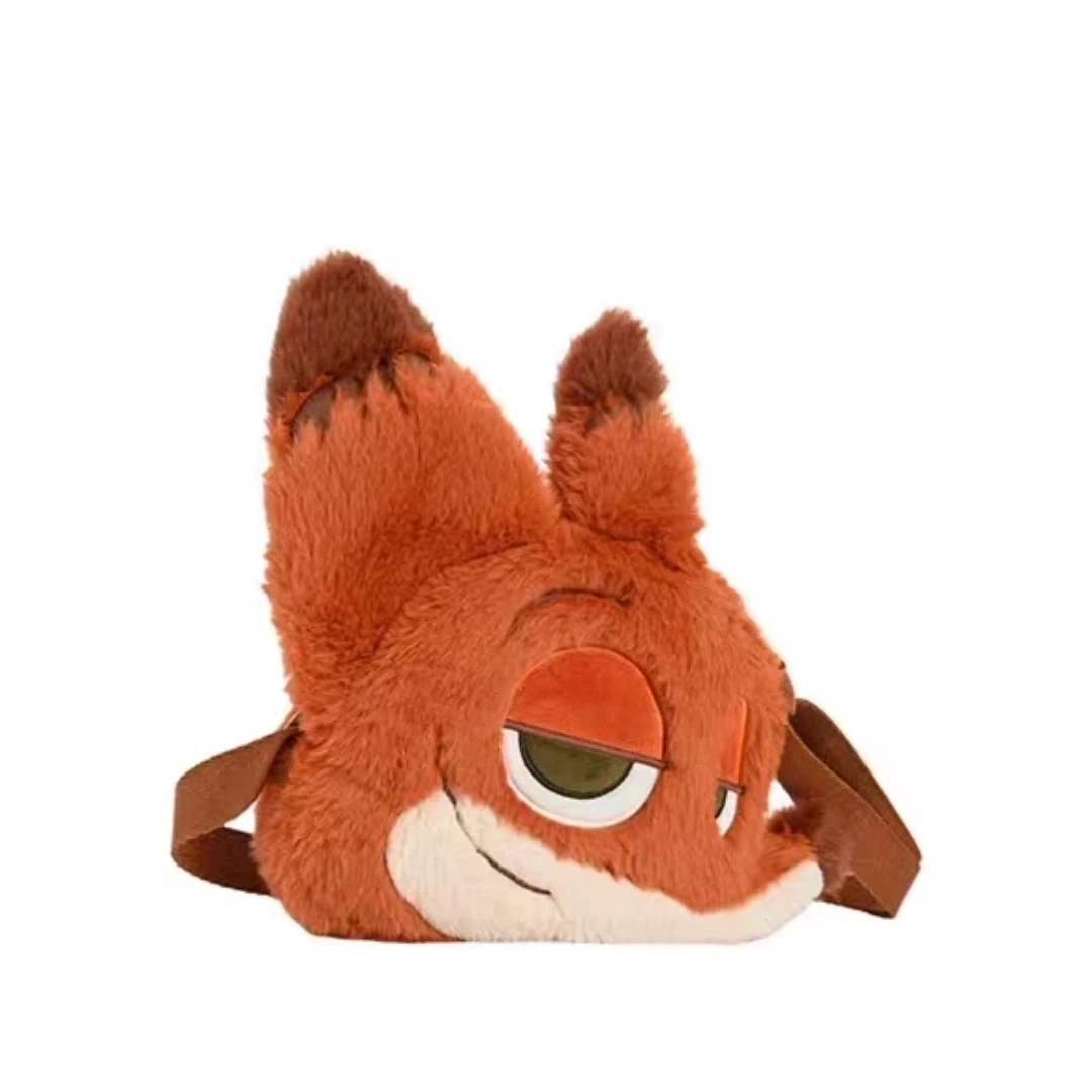 ديزني زوتوبيا نيك فوكس أفخم دمية حقيبة كروسبودي لعبة لطيفة الشكل الكرتون حقيبة كتف أنيمي تأثيري اكسسوارات تحصيل #5