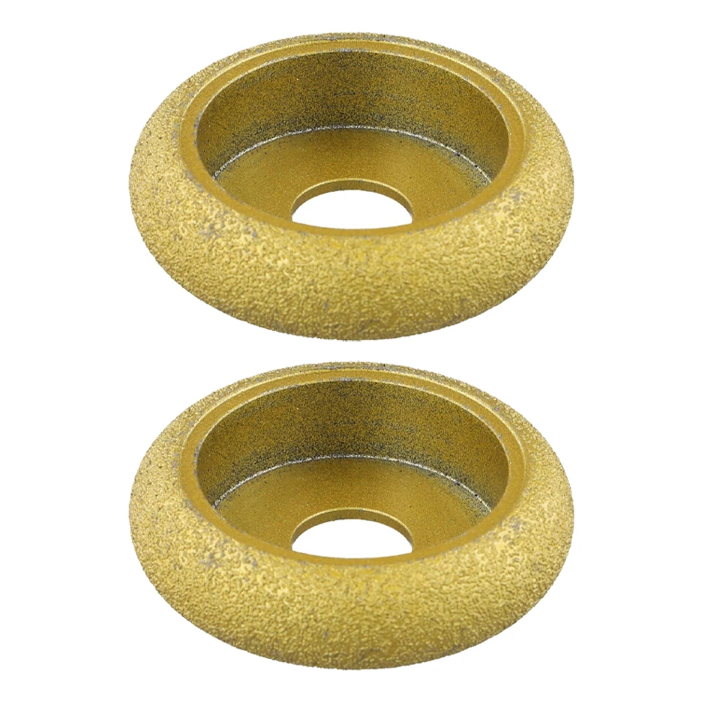 

2pc Marble Granite Grinding Wheels Slotted for Stone Edging with For Angle Grinder and Hand Drill 74x10mm