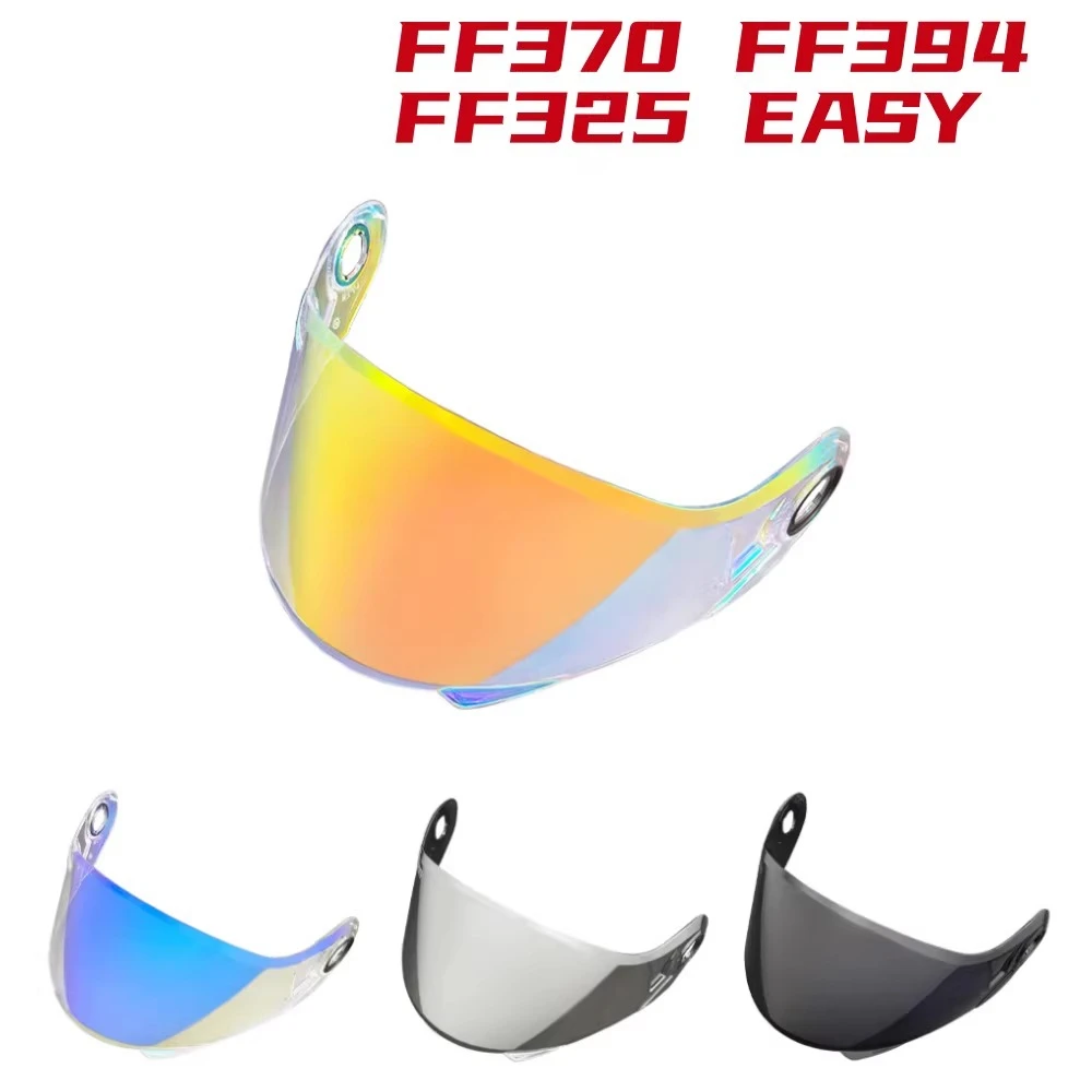 FF370 Lenses Compatible with LS2 FF394/325/EASY Helmet Mirror Electroplating Day and Night Universal Sun Protection
