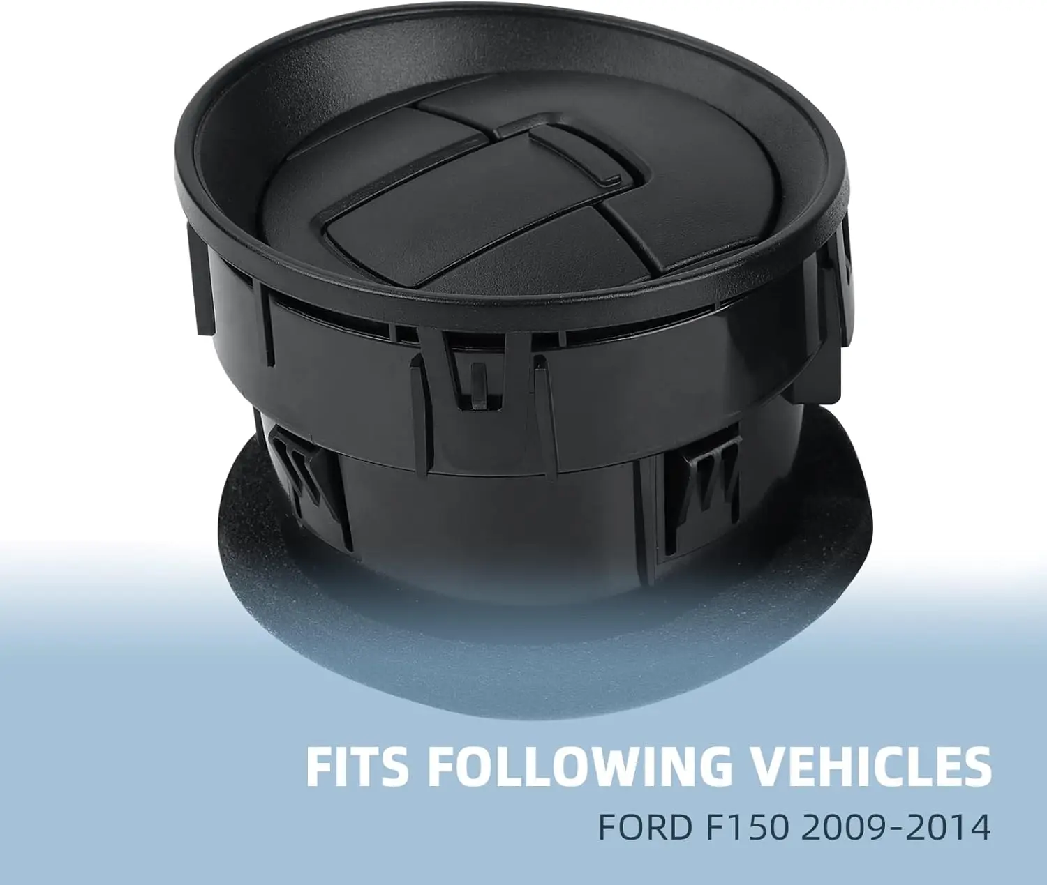 

9L3Z19893AA Вентиляционное отверстие обогревателя переменного тока/вентиляционный канал HVAC, черный, совместимый с Ford F150 LOBO 2009-2014, OEM 9L3Z-19893-AA.