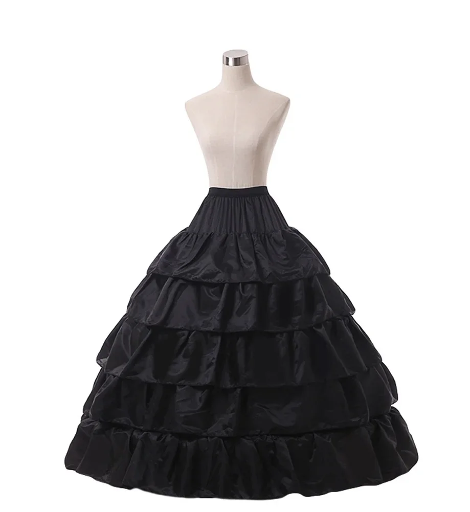 Jupon long cerceau noir, crinoline, robe de Rh, jupe, sous-jupe, accessoires de mariage, mariage, nouveau