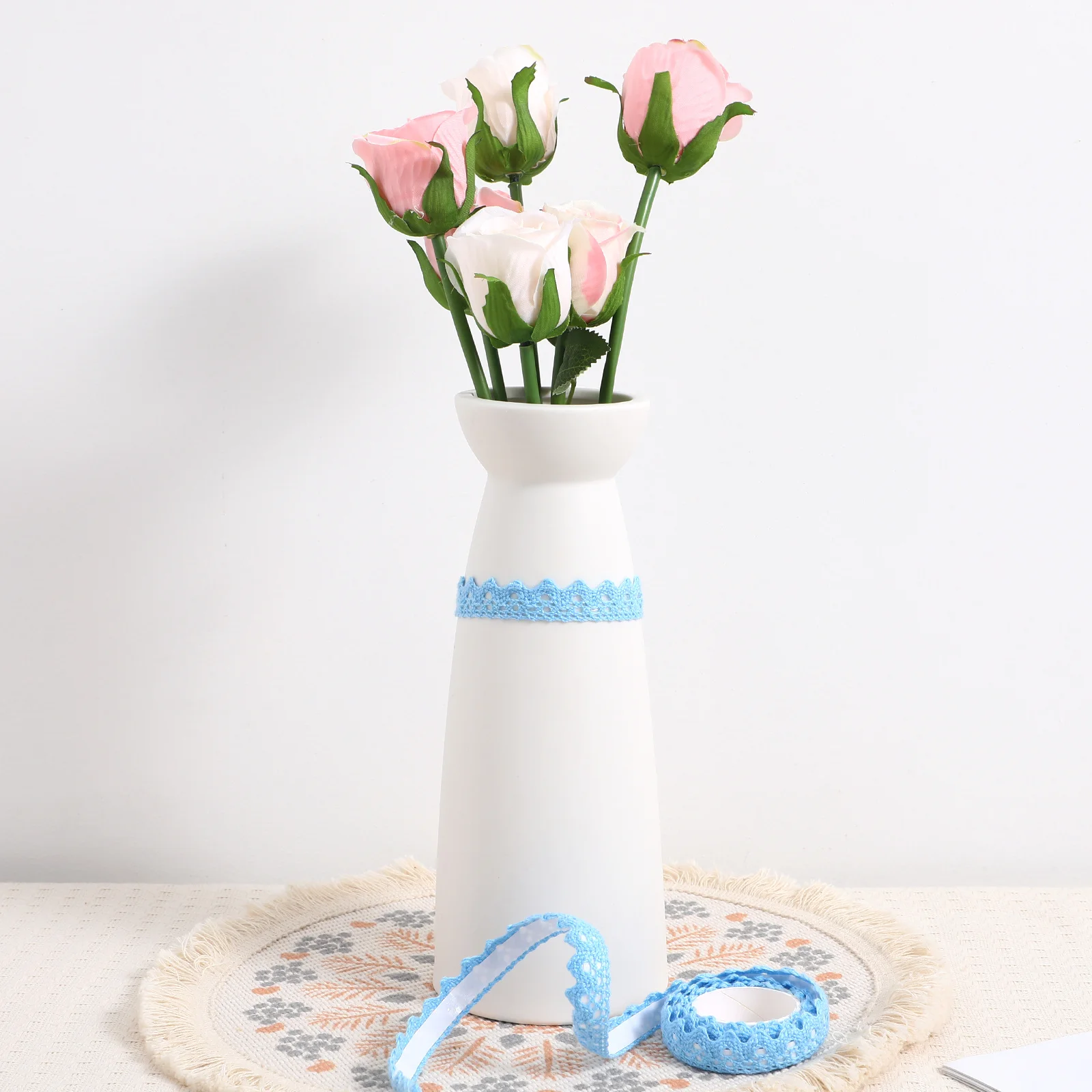 5pcs Hollow Lace Tape Masking Decorative Tape For Diy Scrapbooking Crafts Adhesive Sticky Craft Lace Trim Ribbon Sticker School